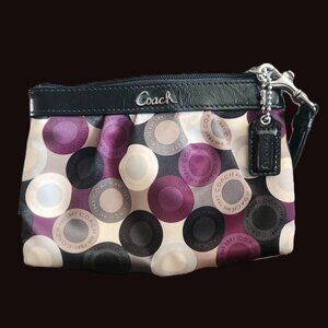 Coach Signature Circle Print Wristlet
